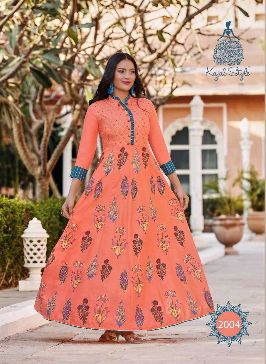 Fashion Colorbar Vol-2 Kajal Style Print Embroidery Kurtis Fashion Colorbar Vol-2 Kajal Style Print Embroidery Kurtis